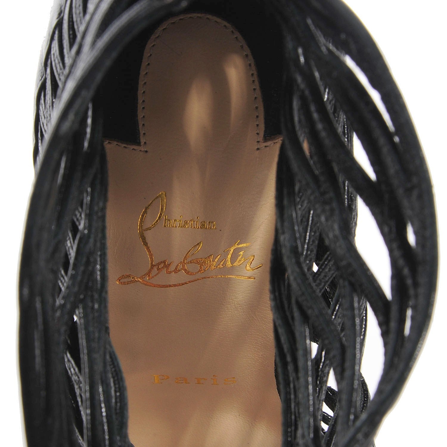 Christian Louboutin Kid Mille Cinque 100 Ankle Boots 39.5 Black 7 of 7