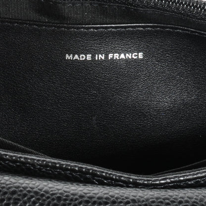 Chanel Caviar Half Moon Wallet On Chain WOC Black 7 of 8