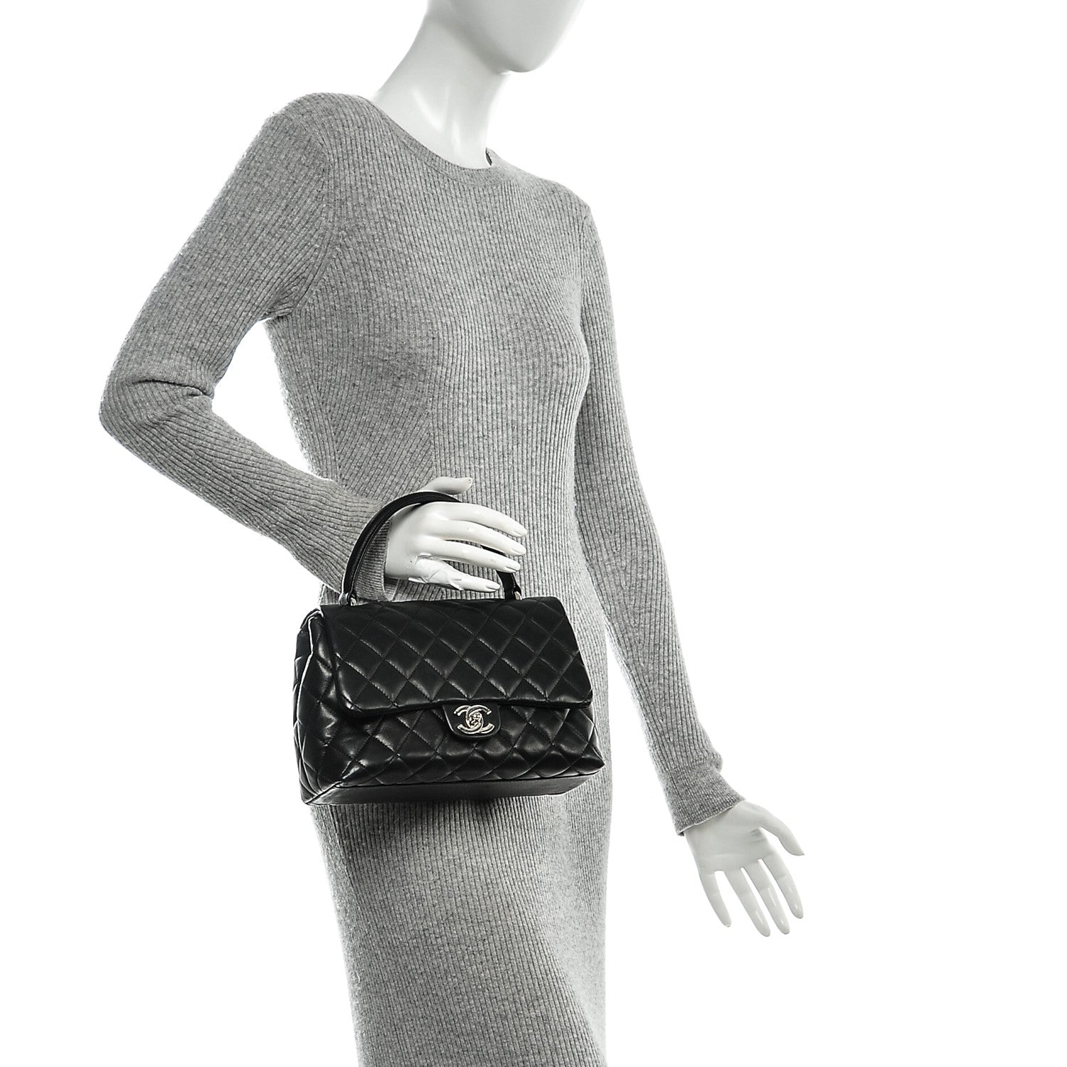 Chanel Lambskin Quilted Medium Kelly Flap Black 2 of 9