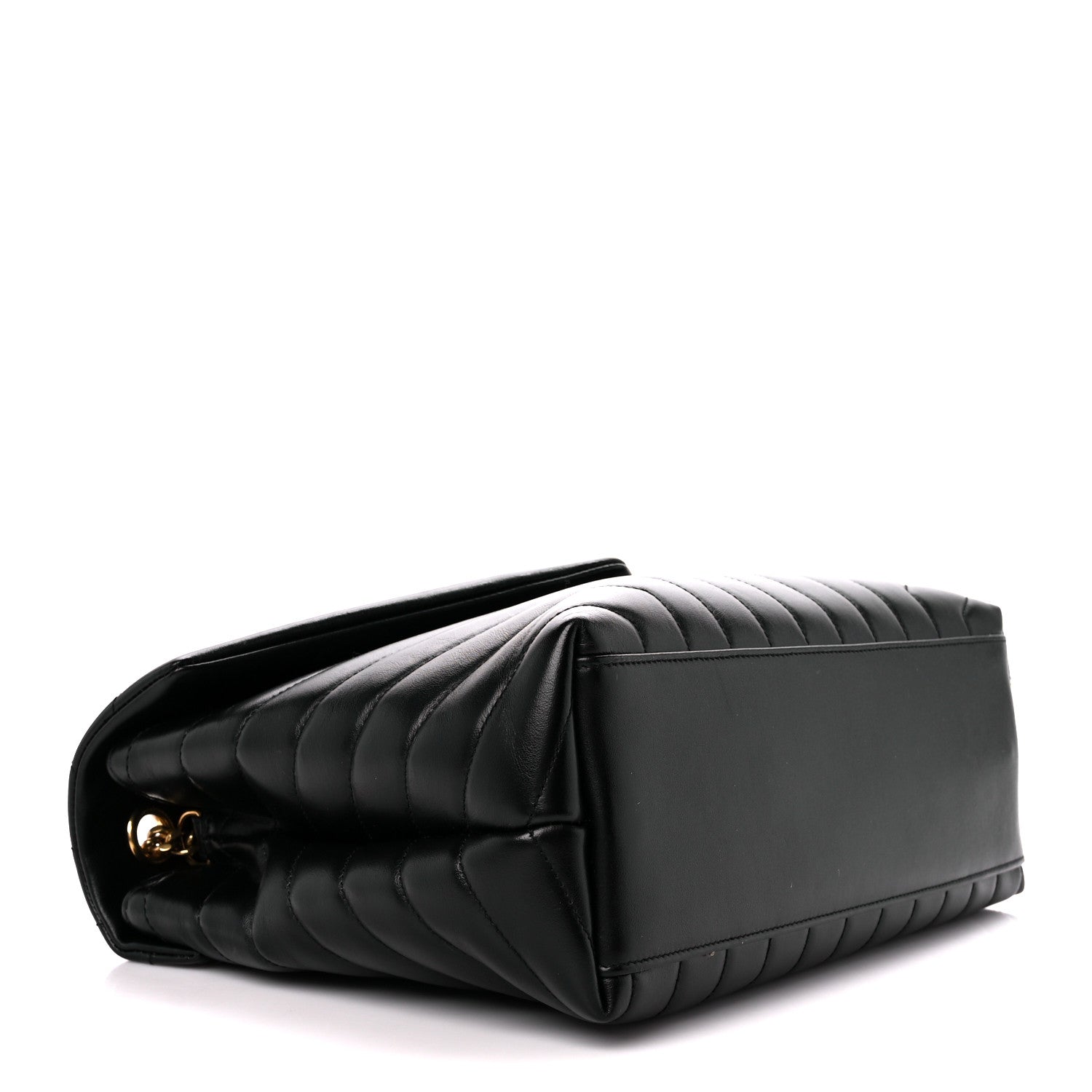 Saint Laurent Calfskin Y Quilted Monogram Medium Loulou Chain Satchel Black 4 of 11