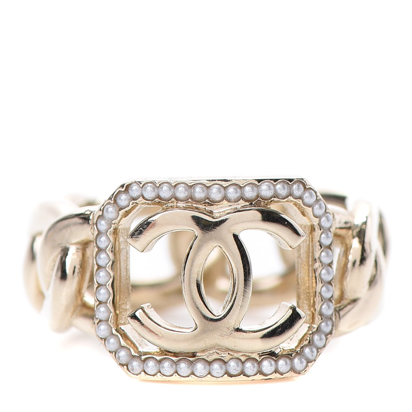 Pearl CC Ring 6.75 Gold