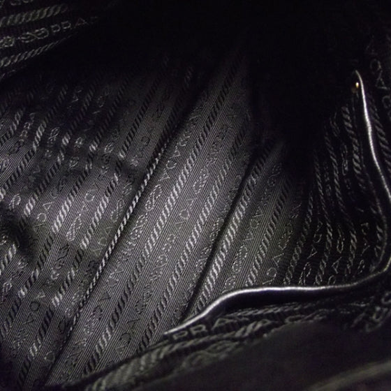 Prada Nappa Dressy Gaufre Tote Black 8 of 11