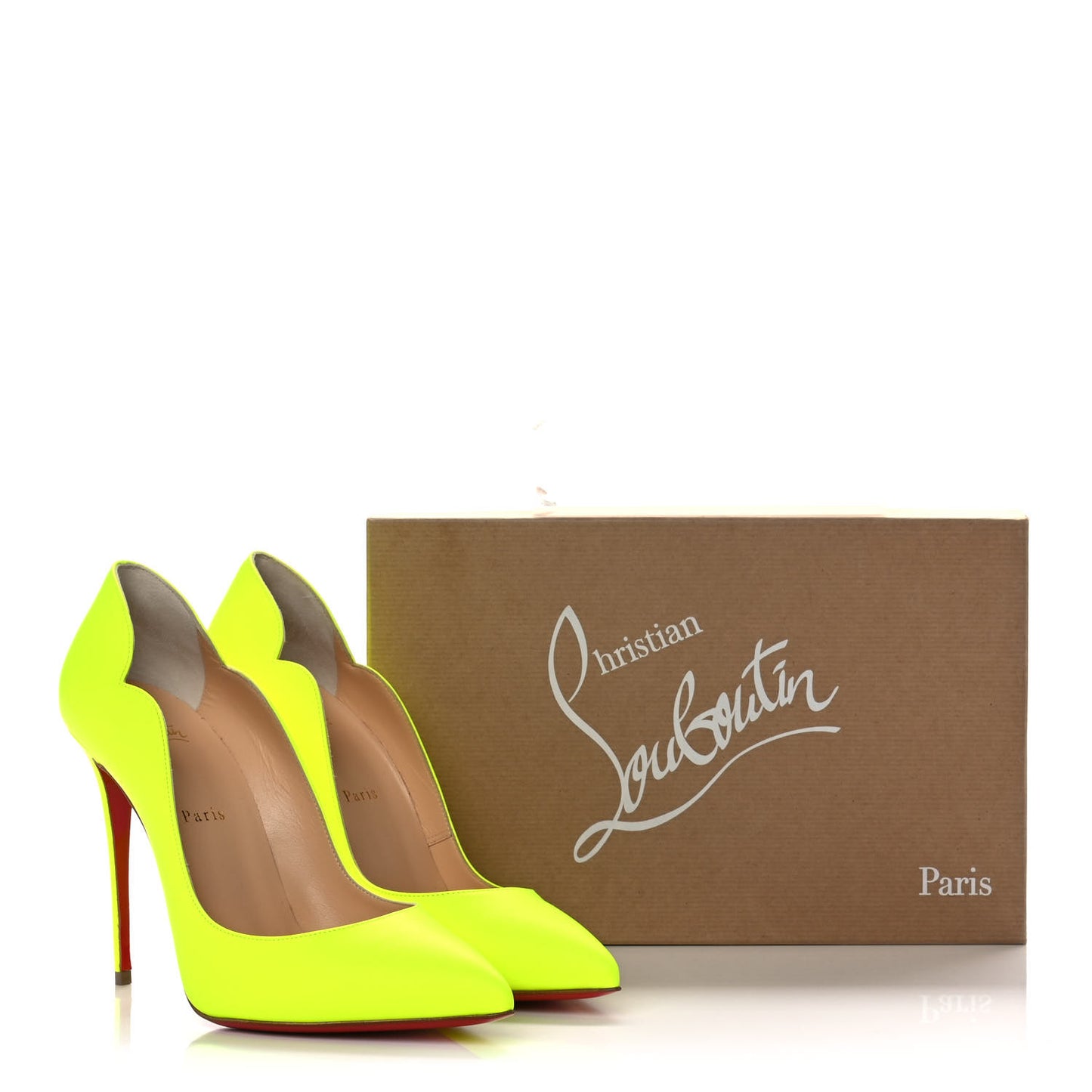 Calfskin Hot Chick 100 Pumps 40.5 Fluo