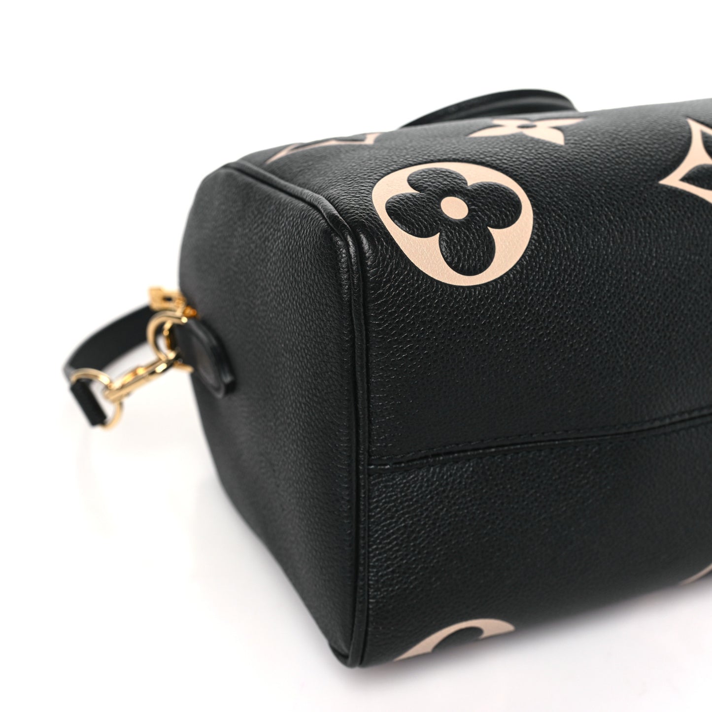 Empreinte Monogram Giant Speedy Bandouliere 25 Black Beige