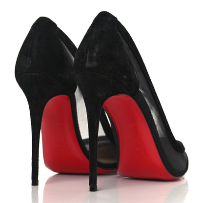 Christian Louboutin Veau Velours Rete Galativi 100 Pumps 37 Black 4 of 8