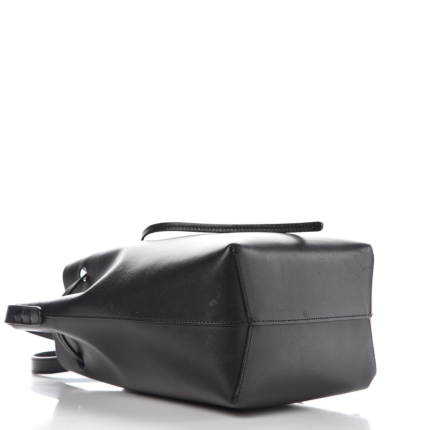 Mansur Gavriel Calfskin Mini Bucket Bag Black Royal 4 of 12