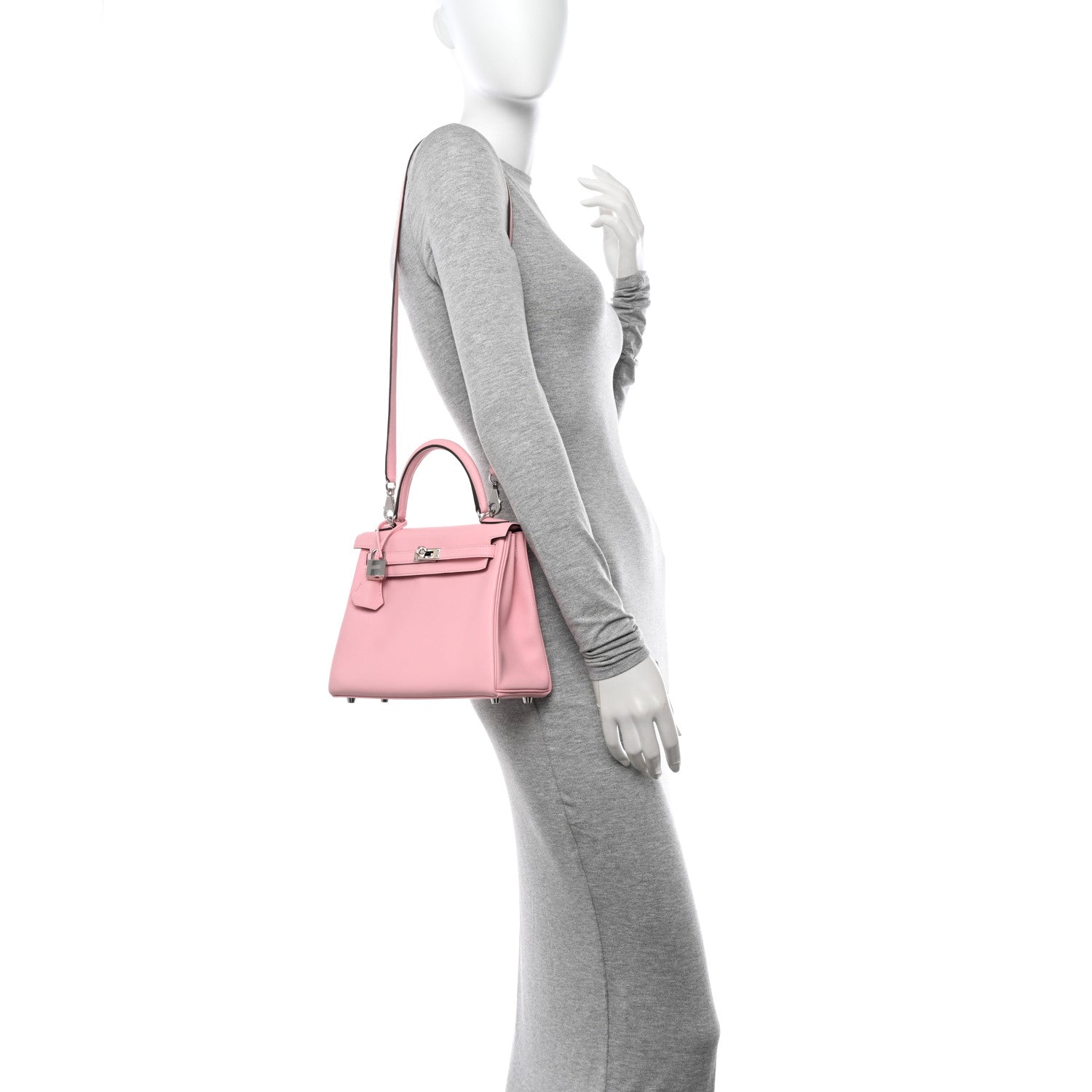 Hermes Swift Kelly Retourne 25 Rose Sakura 3 of 14