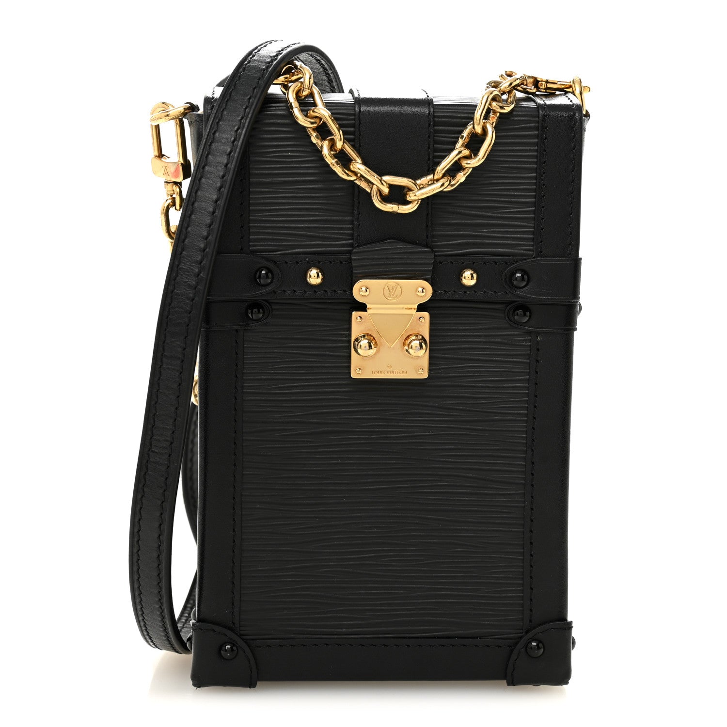 Louis Vuitton Epi Pochette Trunk Verticale Black 1840876