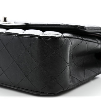 Chanel Lambskin Quilted Medium Double Flap Black 10 of 12