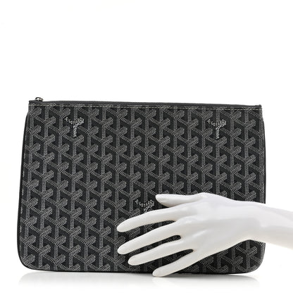 Goyard Goyardine Senat Pochette MM Grey 2 of 7