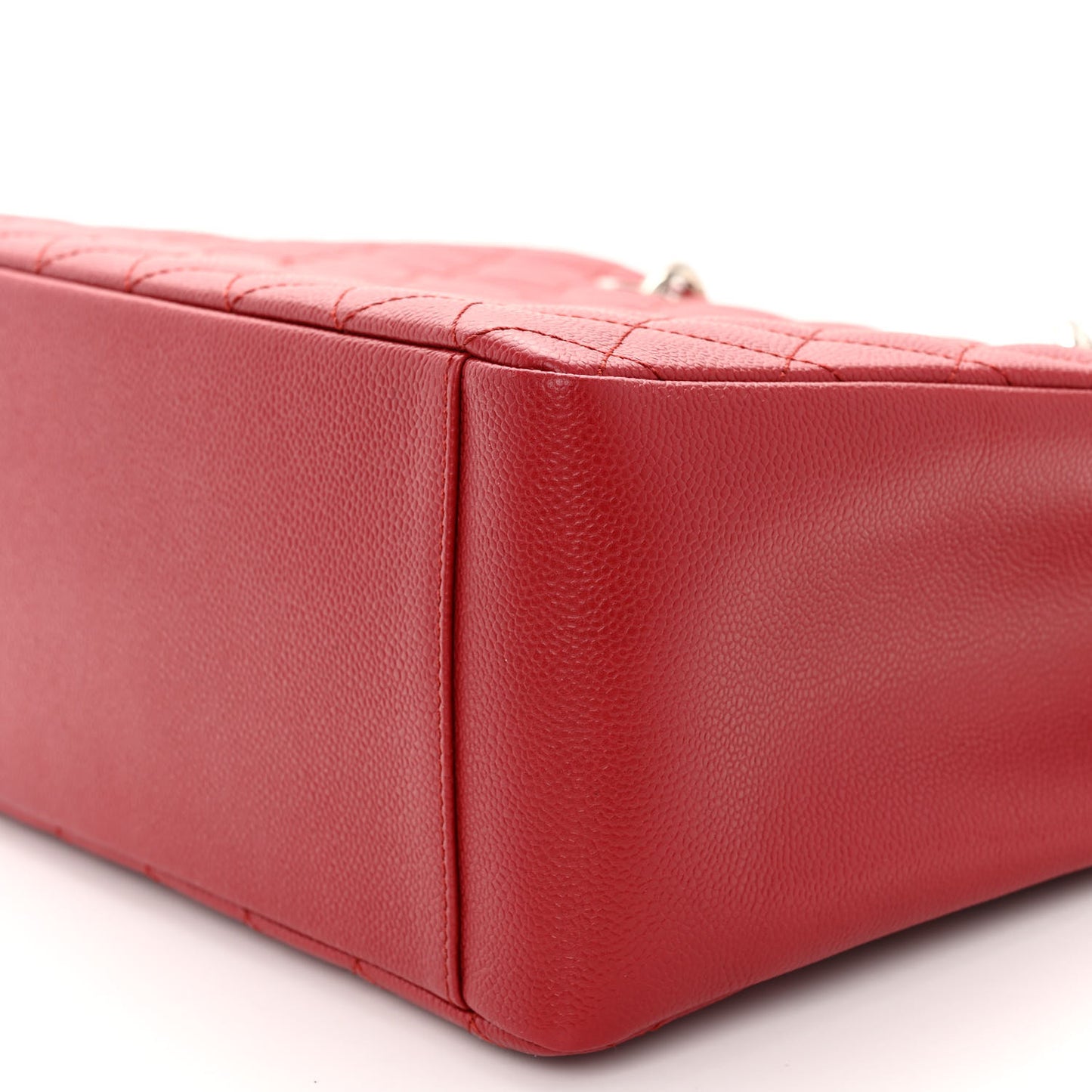 Caviar Quilted Grand Shopping Tote GST Red