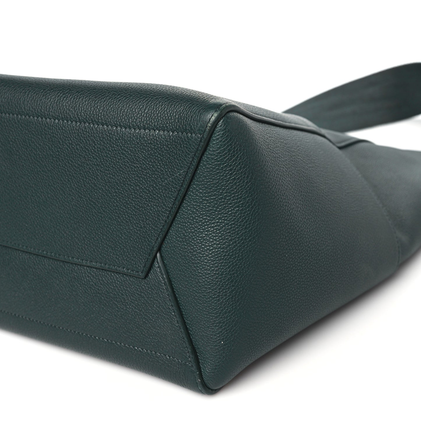 Soft Grained Calfskin Sangle Bucket Bag Amazone