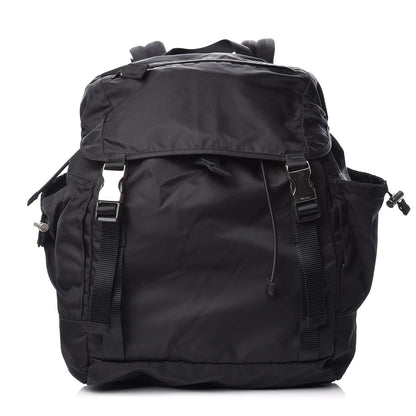 Prada Tessuto Nylon Double Buckle Backpack Black 1 of 10