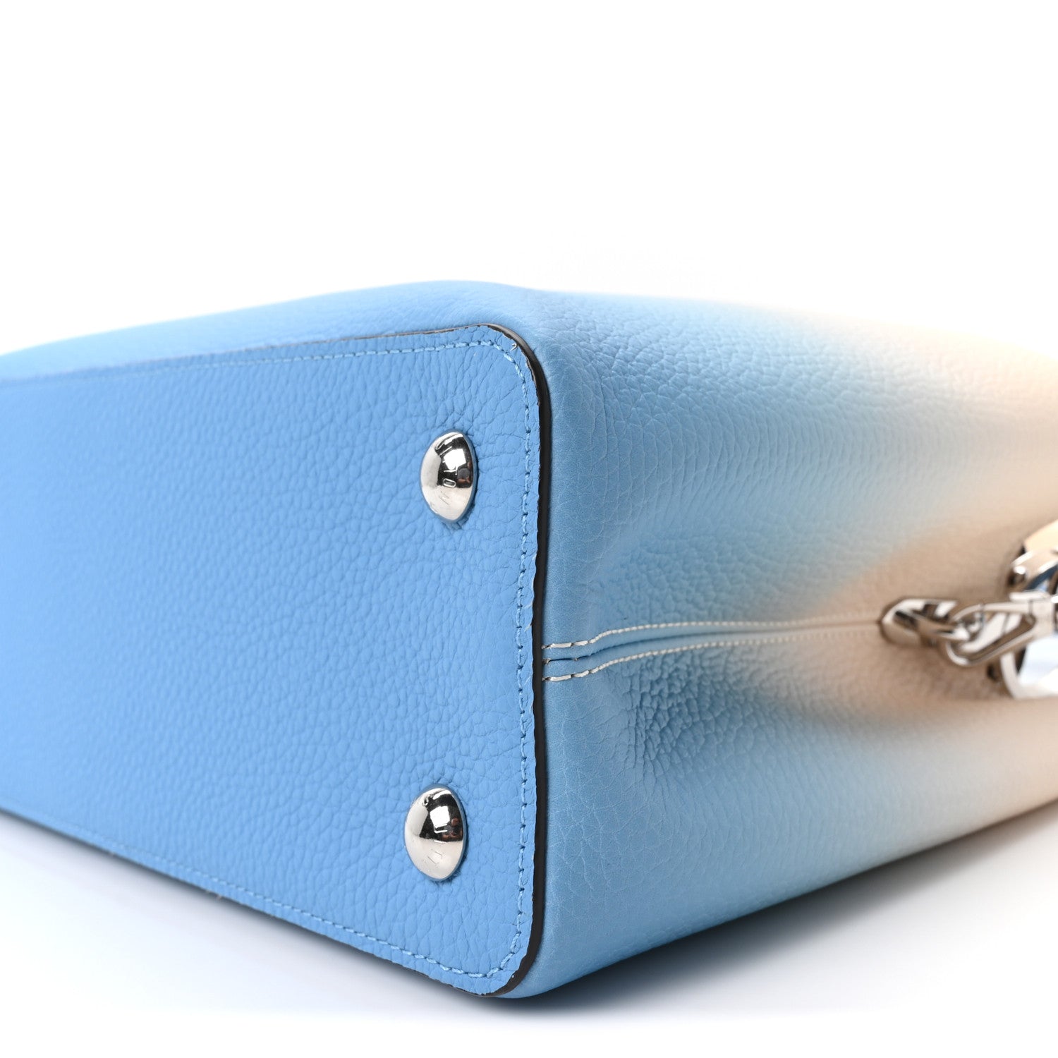 Louis Vuitton Taurillon Capucines MM Gradient Blue 9 of 9