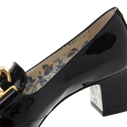 Gucci Vernice GG Victoire 55mm Loafer Pumps 36 Black 8 of 9