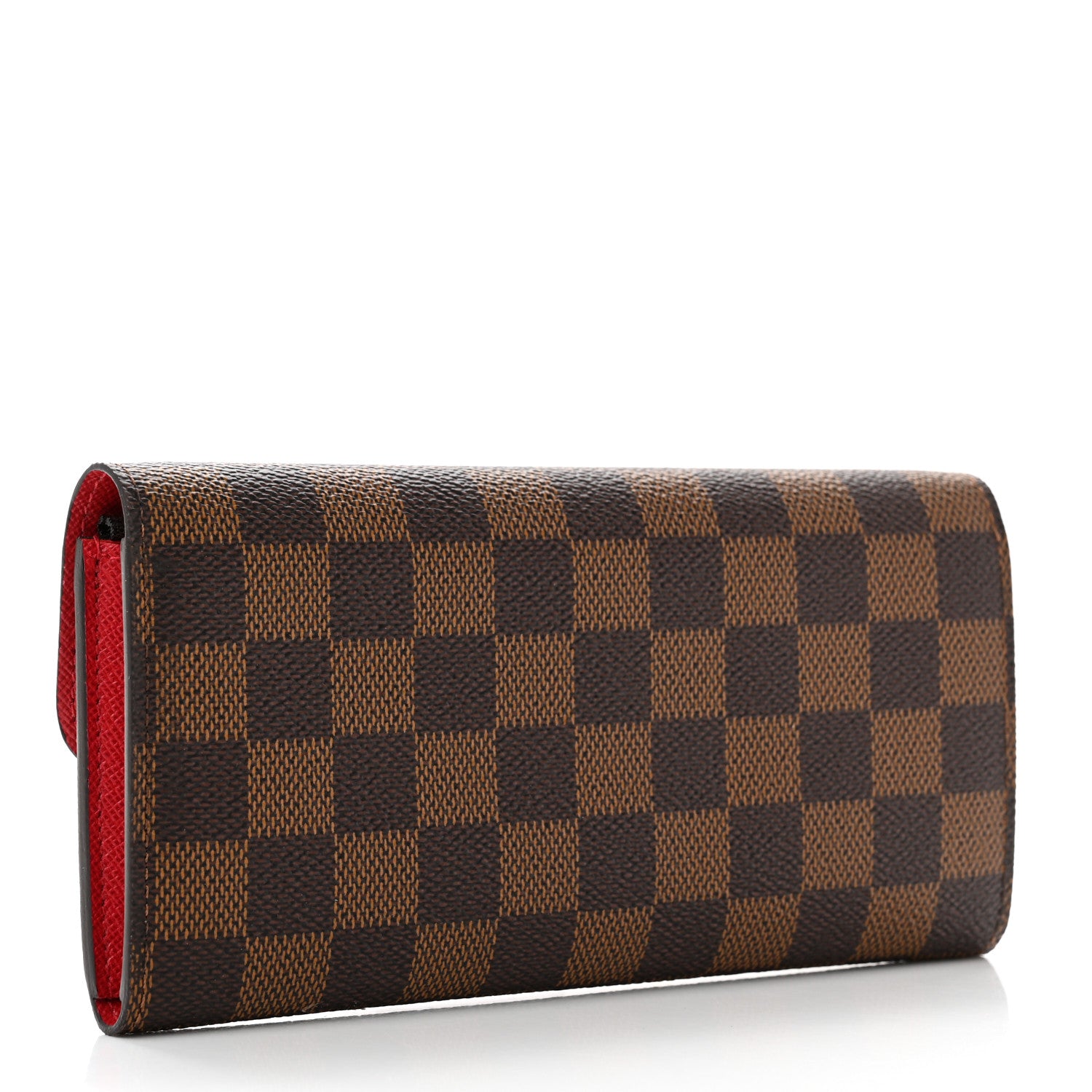 Louis Vuitton Damier Ebene Emilie Wallet Red 4 of 8