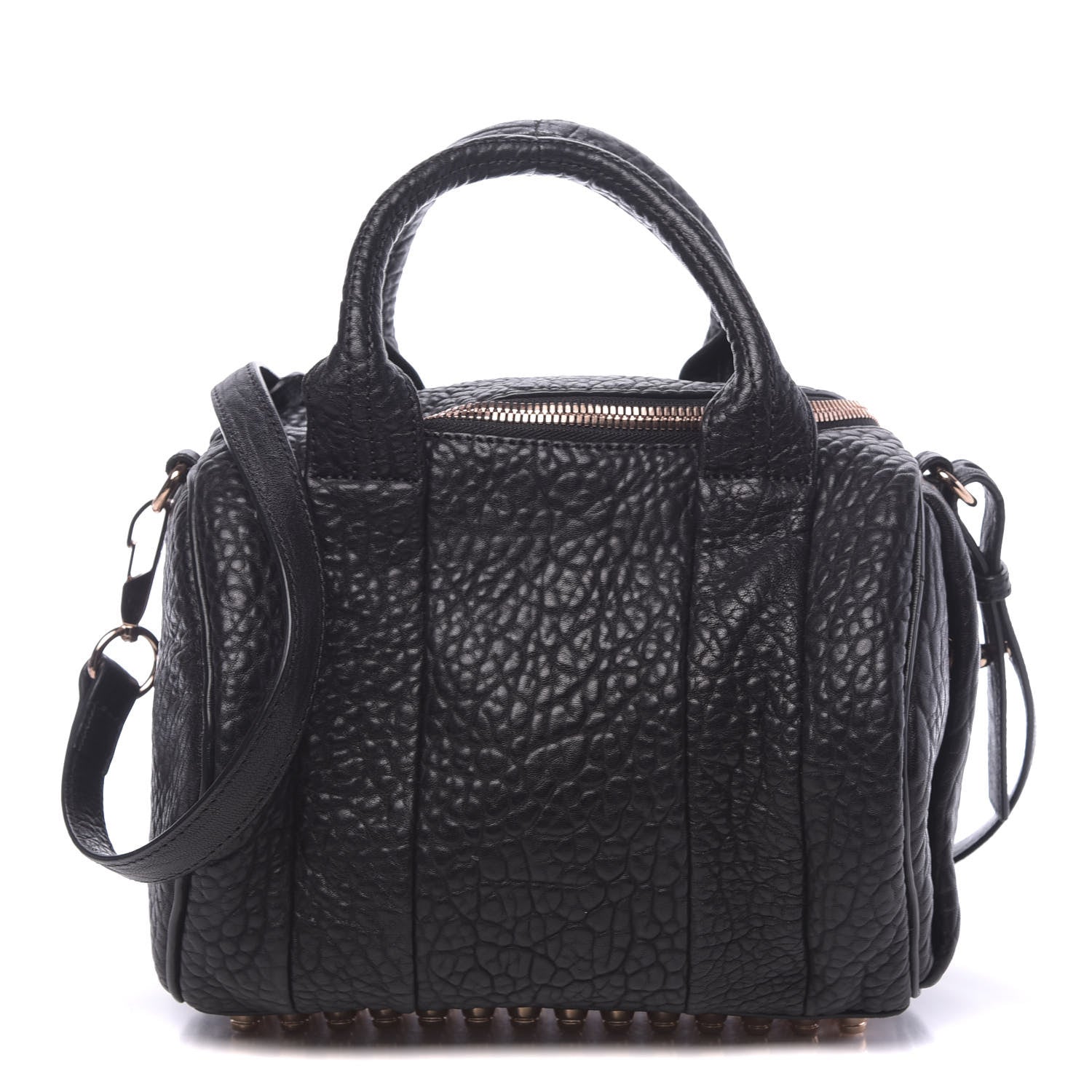 Alexander Wang Pebbled Lambskin Rockie Black Rose Gold Hardware 1 of 10