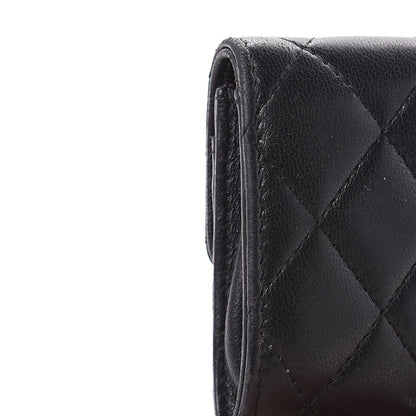 Chanel Lambskin Quilted Flap Card Holder Black 12 of 12