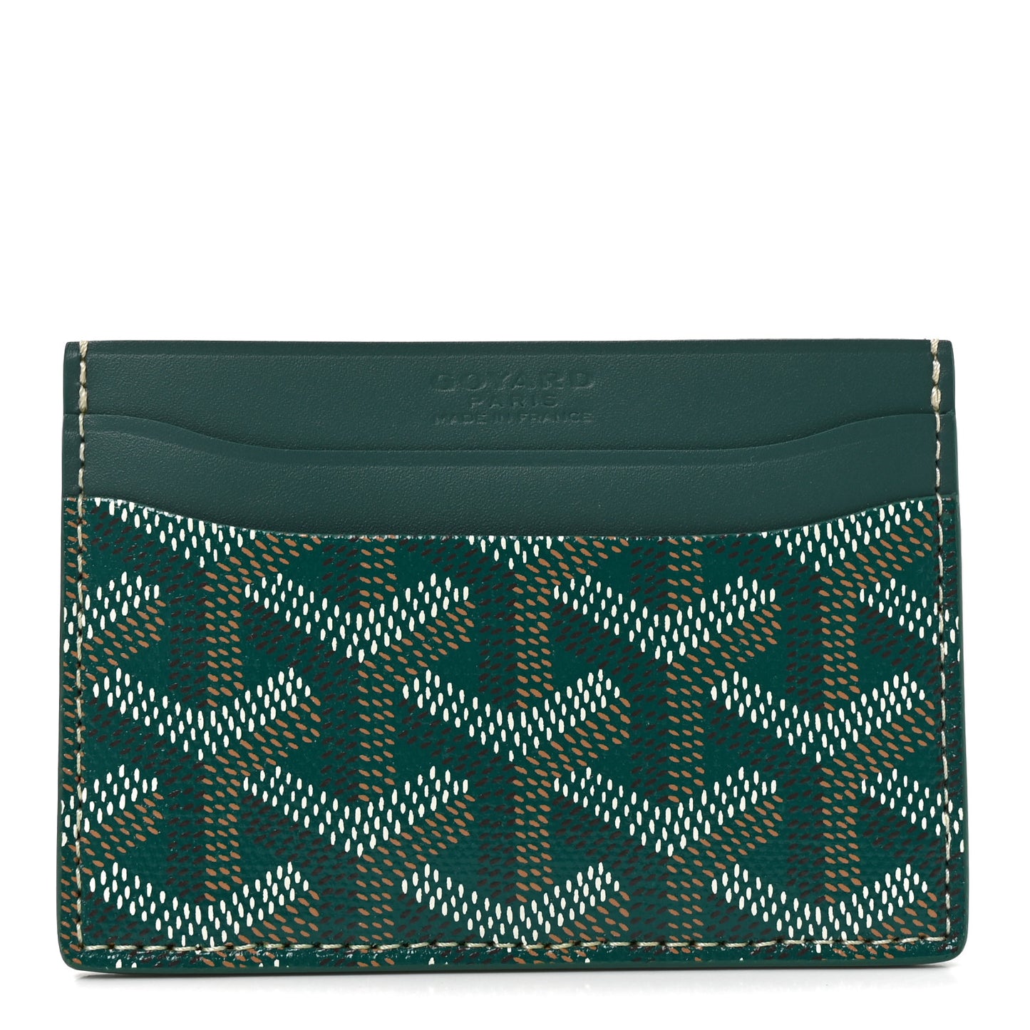 Goyardine Saint Sulpice Card Holder Green