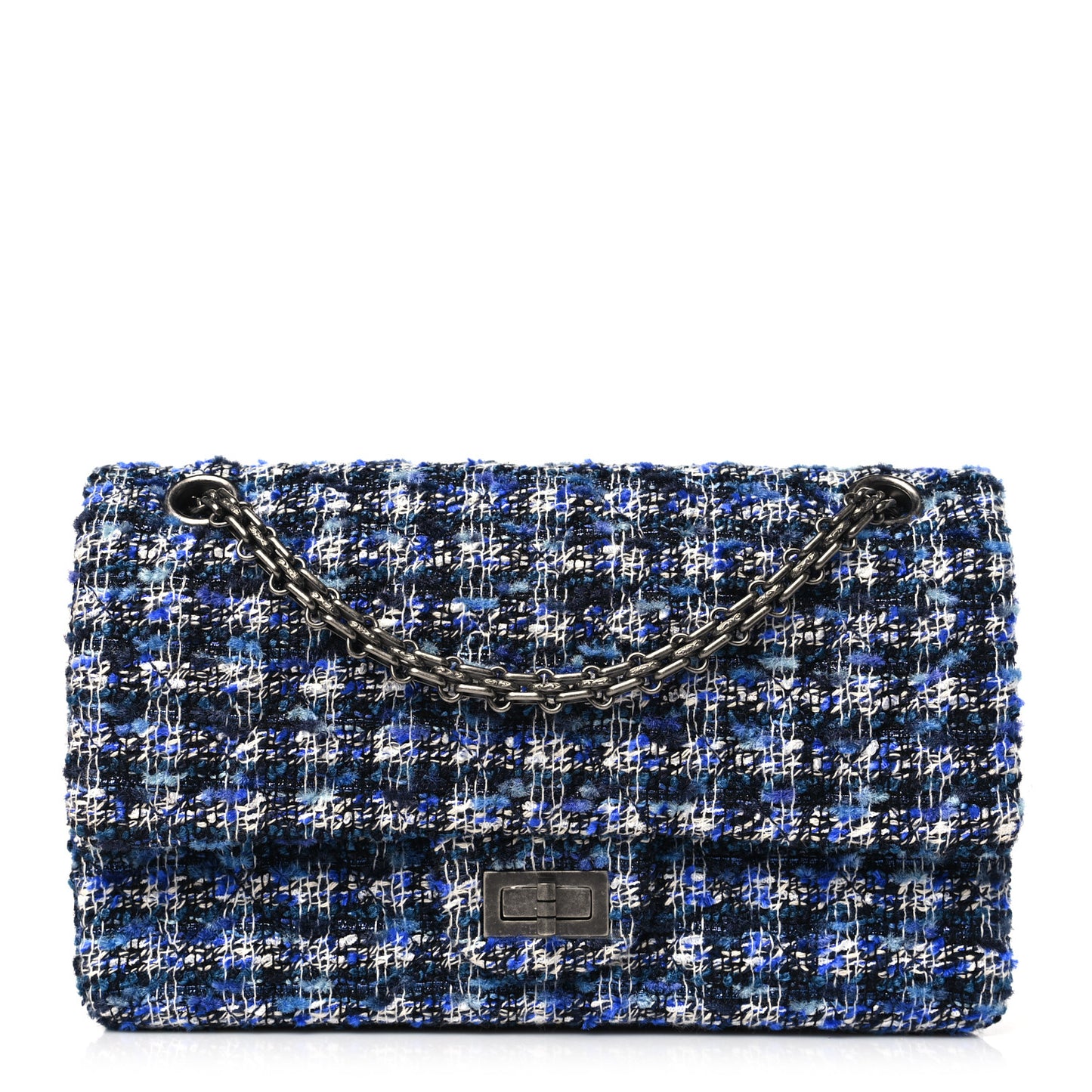 Tweed Quilted 2.55 Reissue 225 Flap Blue