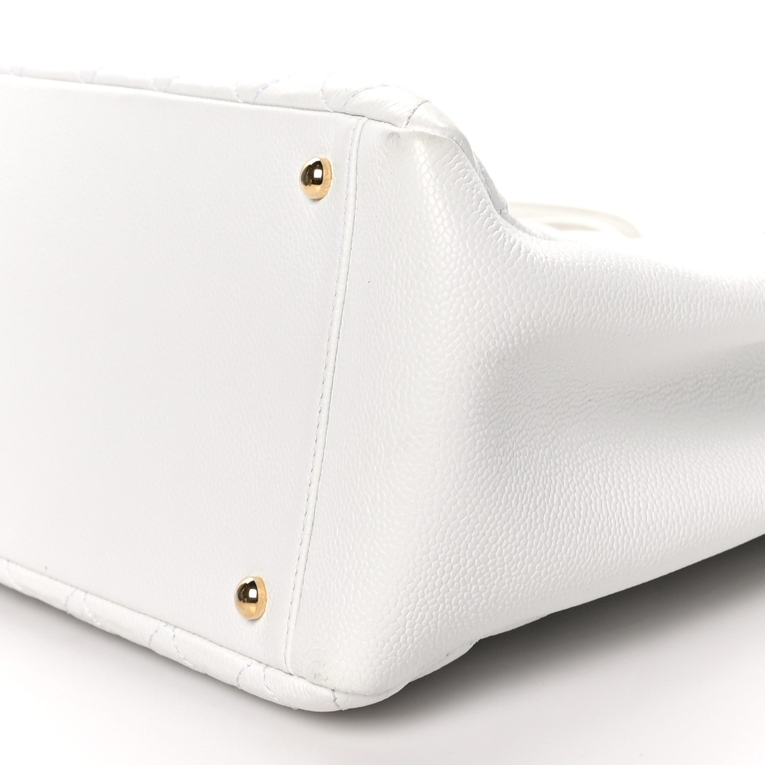 Chanel Caviar Quilted Grand Shopping Tote GST White 11 of 11