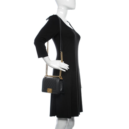 Chanel Lambskin Quilted Small Boy Flap Black 2 of 13