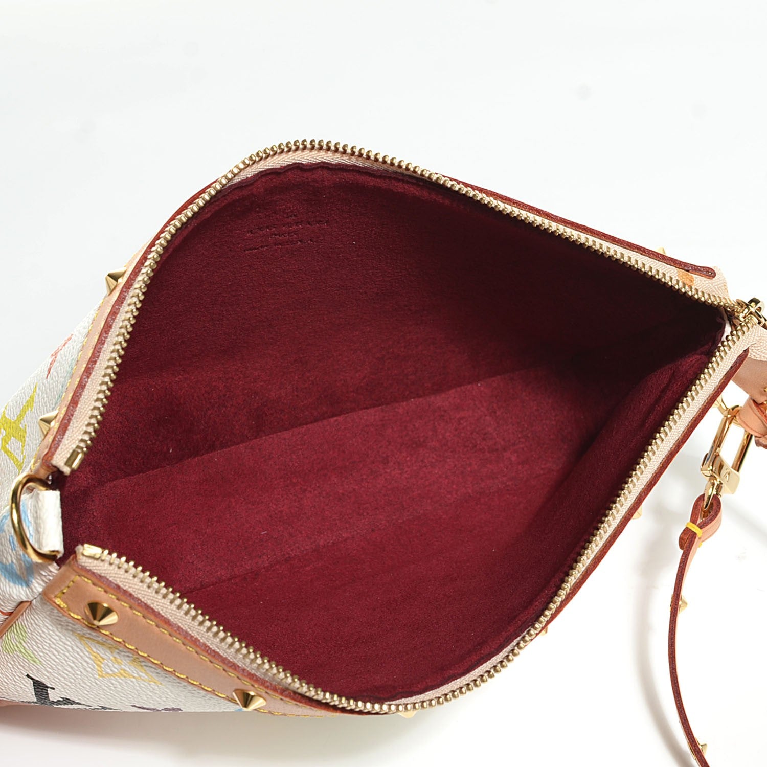 Louis Vuitton Monogram Multicolor Pochette Accessories White 5 of 7