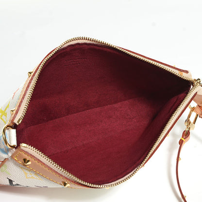 Louis Vuitton Monogram Multicolor Pochette Accessories White 5 of 7