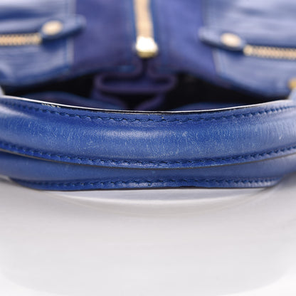 Jimmy Choo Shiny Calfskin Suede Monna L Cobalt 16 of 17