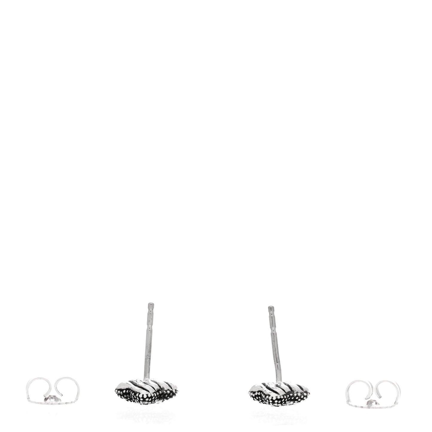 Sterling Silver Diamond Midnight Melange Quatrefoil Earrings