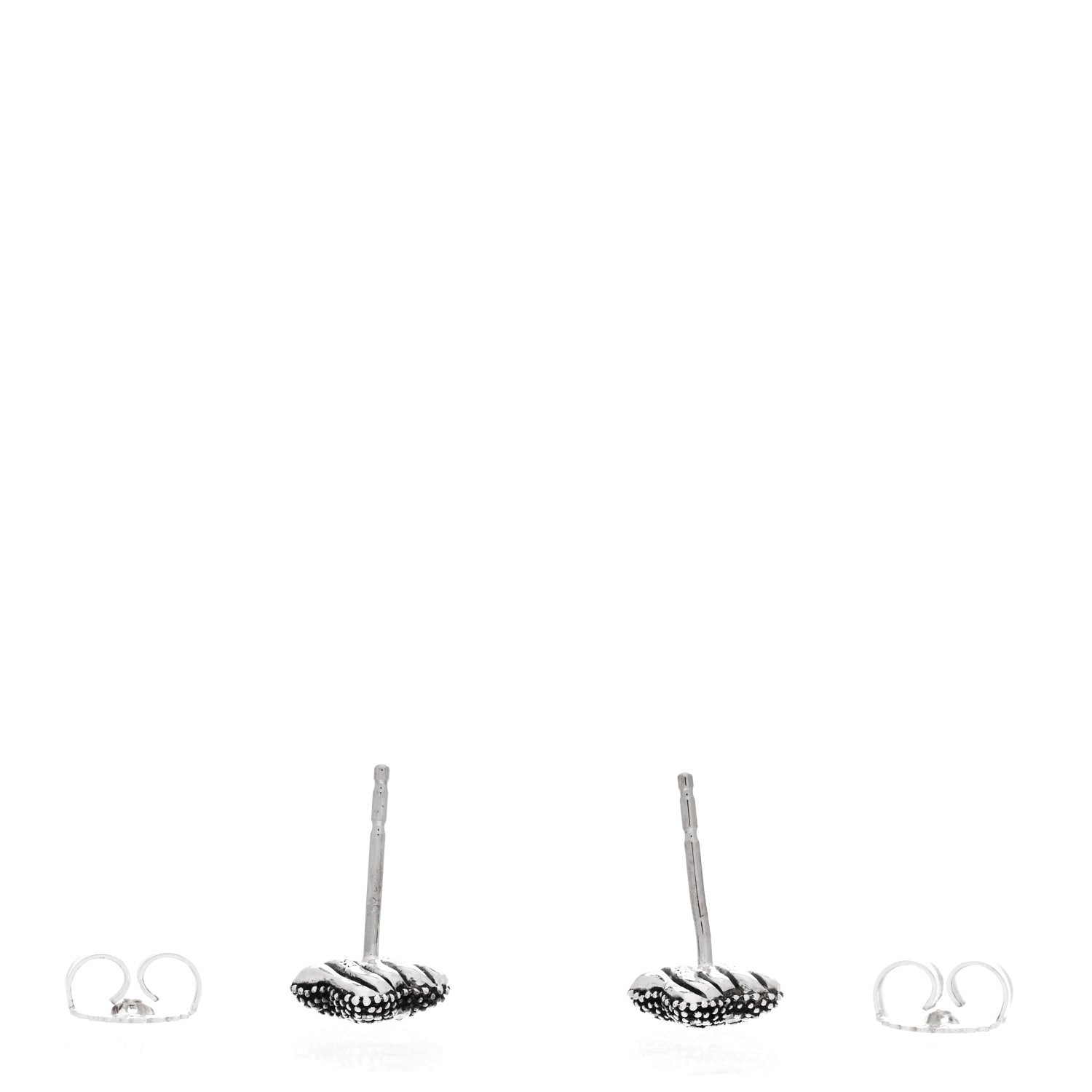 David Yurman Sterling Silver Diamond Midnight Melange Quatrefoil Earrings 3 of 4