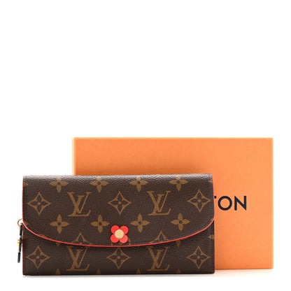 Louis Vuitton Monogram Bloom Flower Emilie Wallet Coquelicot 12 of 12