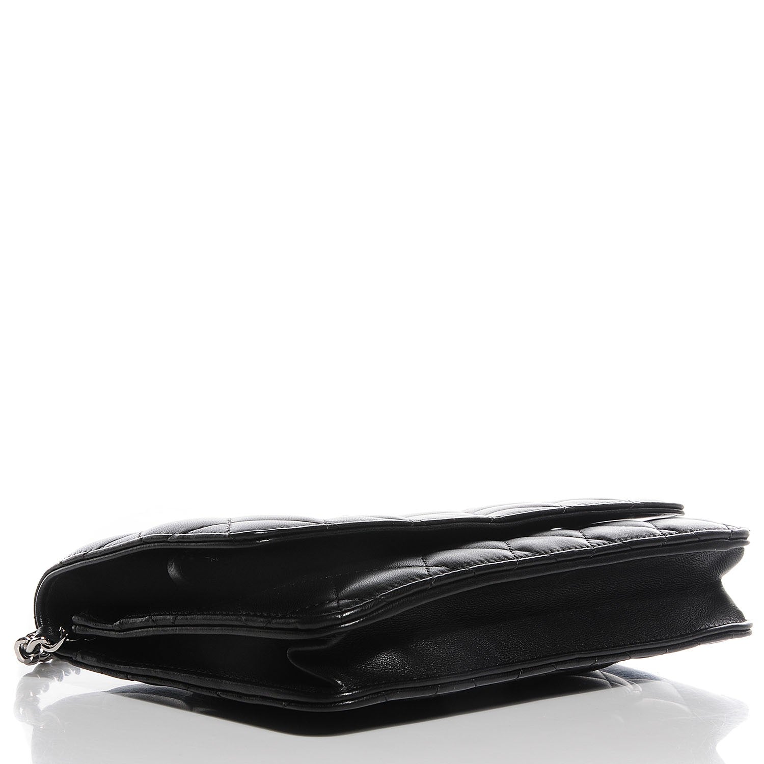 Chanel Lambskin Quilted Wallet on Chain WOC Black 4 of 9