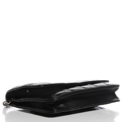 Chanel Lambskin Quilted Wallet on Chain WOC Black 4 of 9