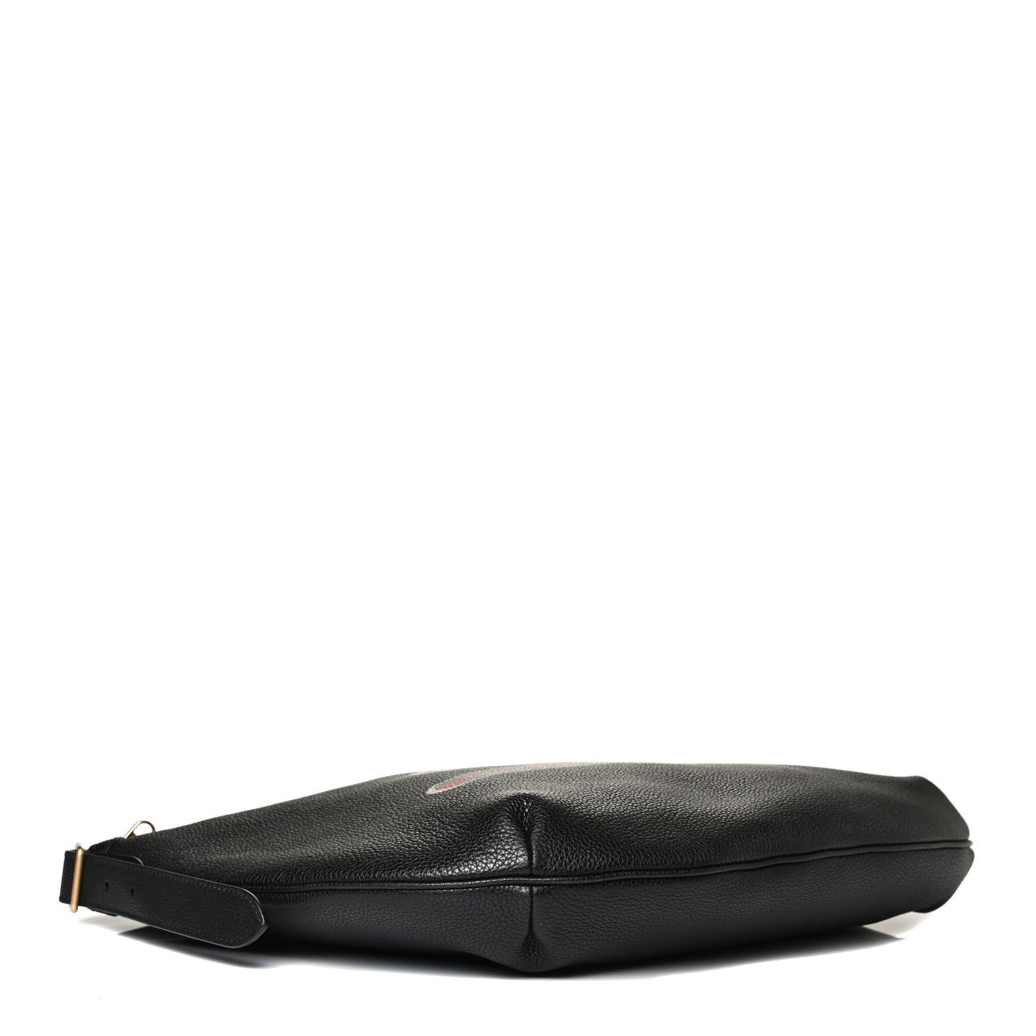 Gucci Grained Calfskin Logo Half Moon Hobo Black 3 of 14