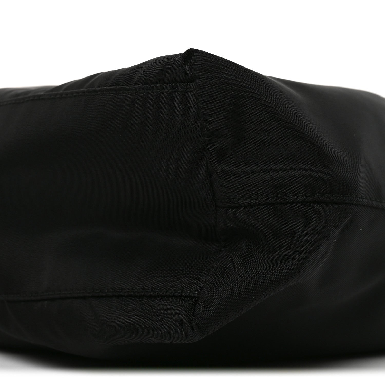 Prada Tessuto Nylon Soft Calfskin Tote Black 8 of 8