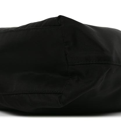 Prada Tessuto Nylon Soft Calfskin Tote Black 8 of 8