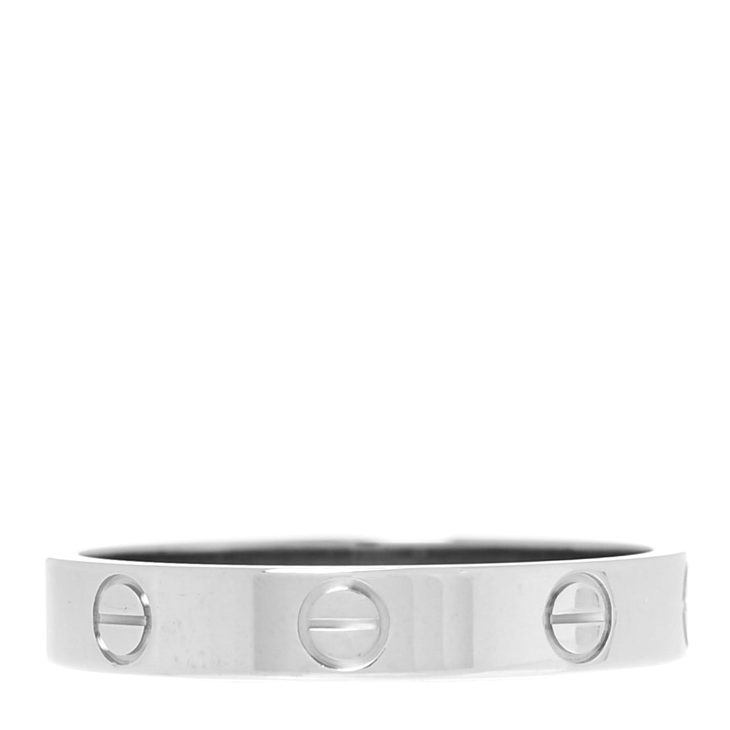 18K White Gold 3.5mm LOVE Wedding Band Ring 58 8.25