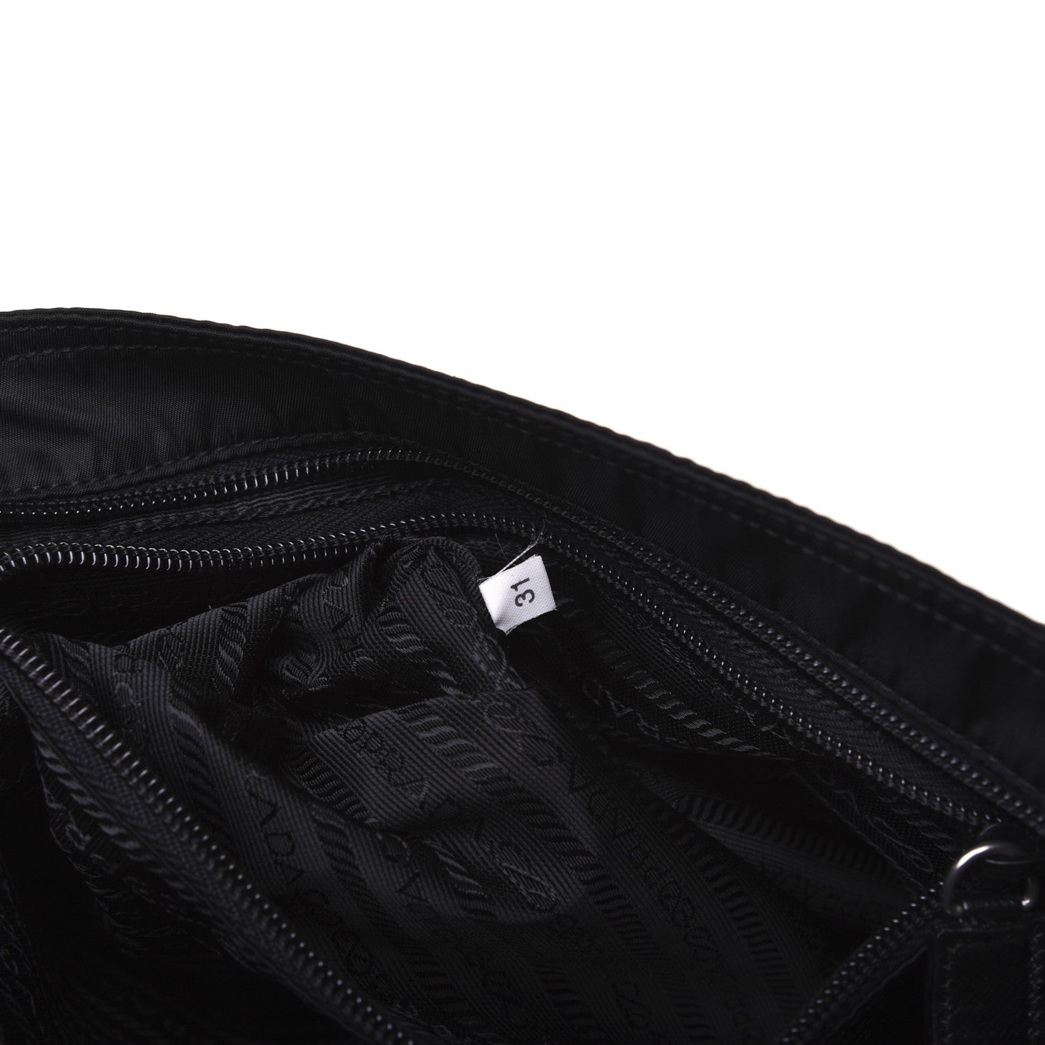 Prada Nylon Flat Messenger Bag Black 9 of 14