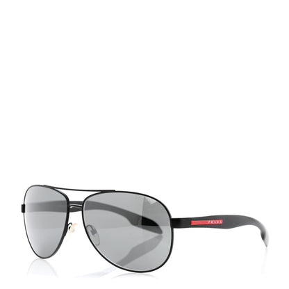 Prada Aviator Sunglasses SPS 53P Black 1 of 8
