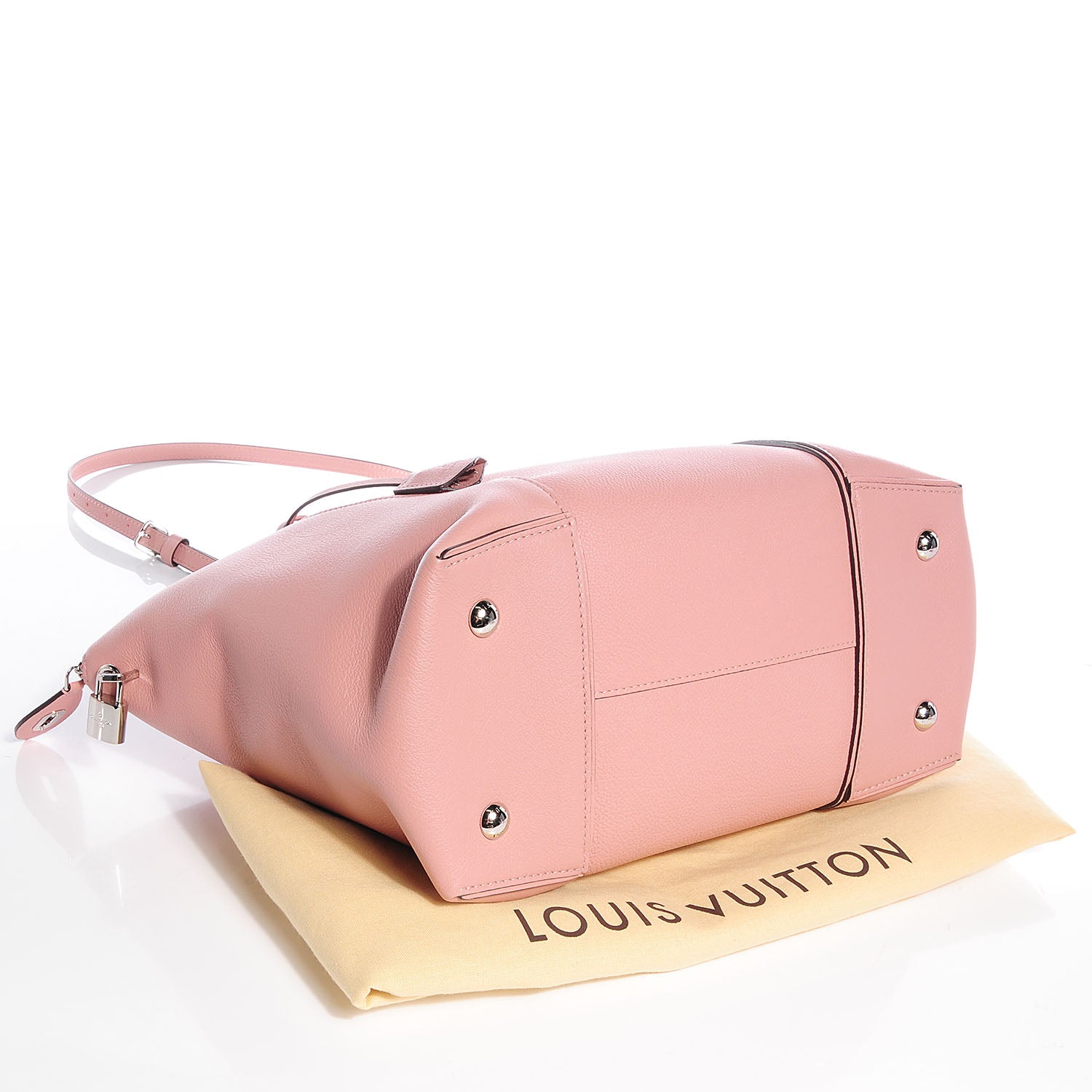 Louis Vuitton Veau Cachemire Soft Lockit MM Magnolia 4 of 9