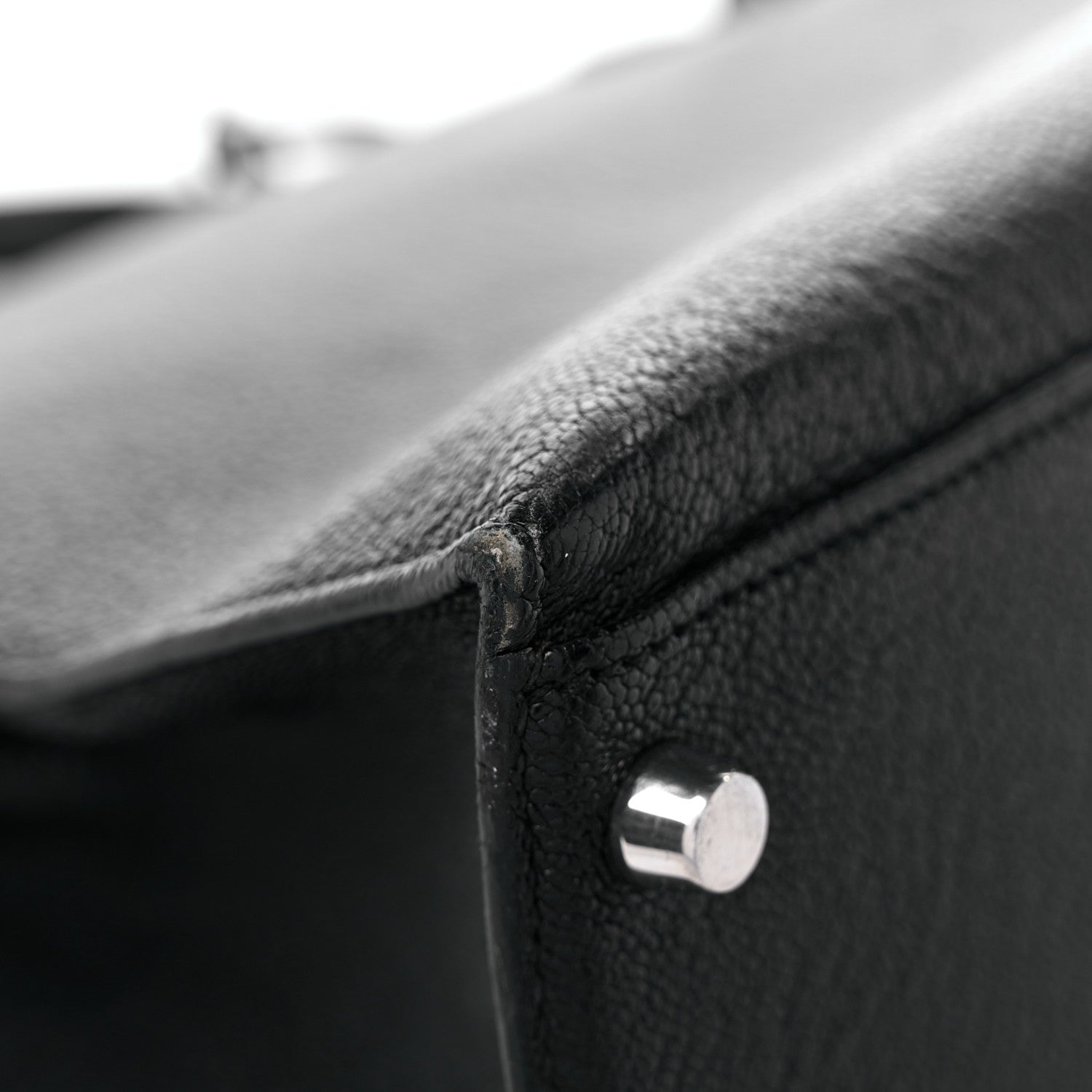 Hermes Chevre Mysore Kelly Sellier 28 Black 10 of 21