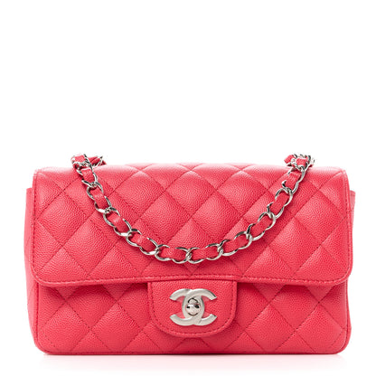Chanel Caviar Quilted Mini Rectangular Flap Dark Pink 1 of 11