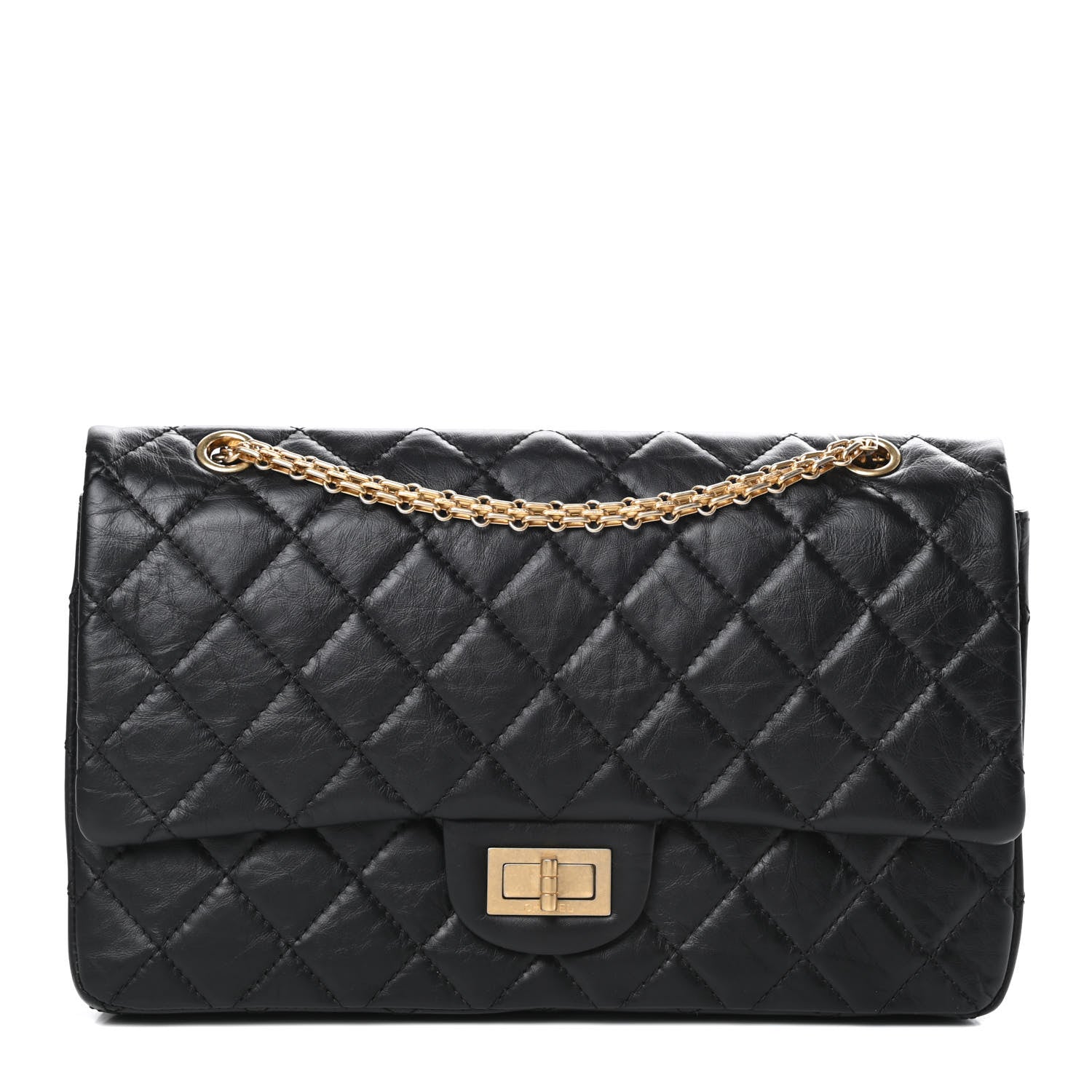 Chanel Aged Calfskin Quilted 2.55 Reissue 227 Flap Black 1 of 14