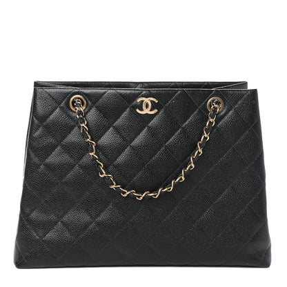 Chanel Caviar Quilted Shopper Tote Black 1 of 13