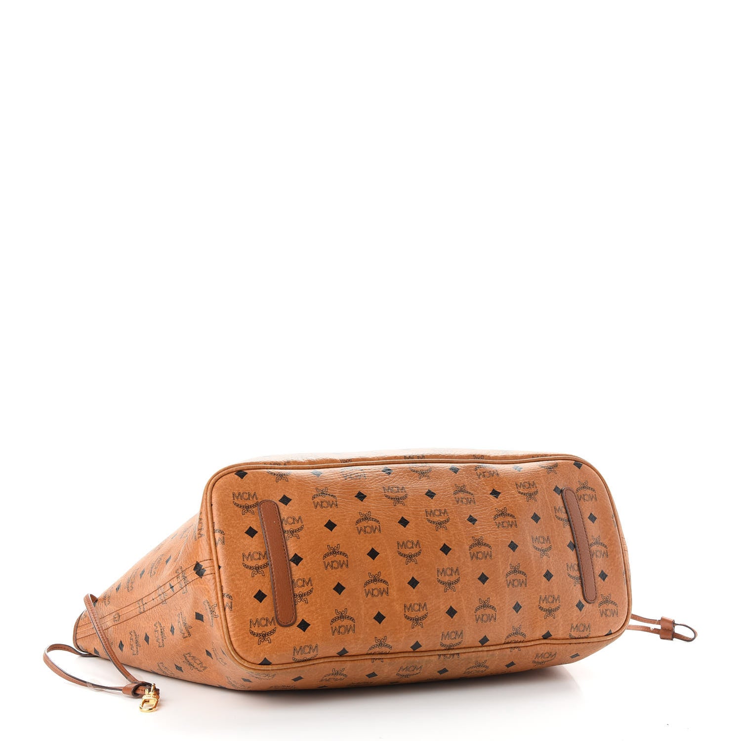 MCM Visetos Reversible Shopping Tote Cognac 4 of 19