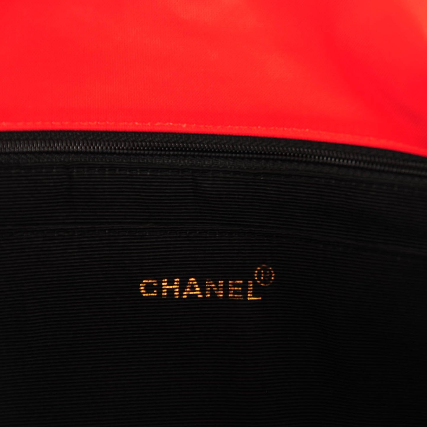 Canvas Chain Jumbo CC Tote Red Blue