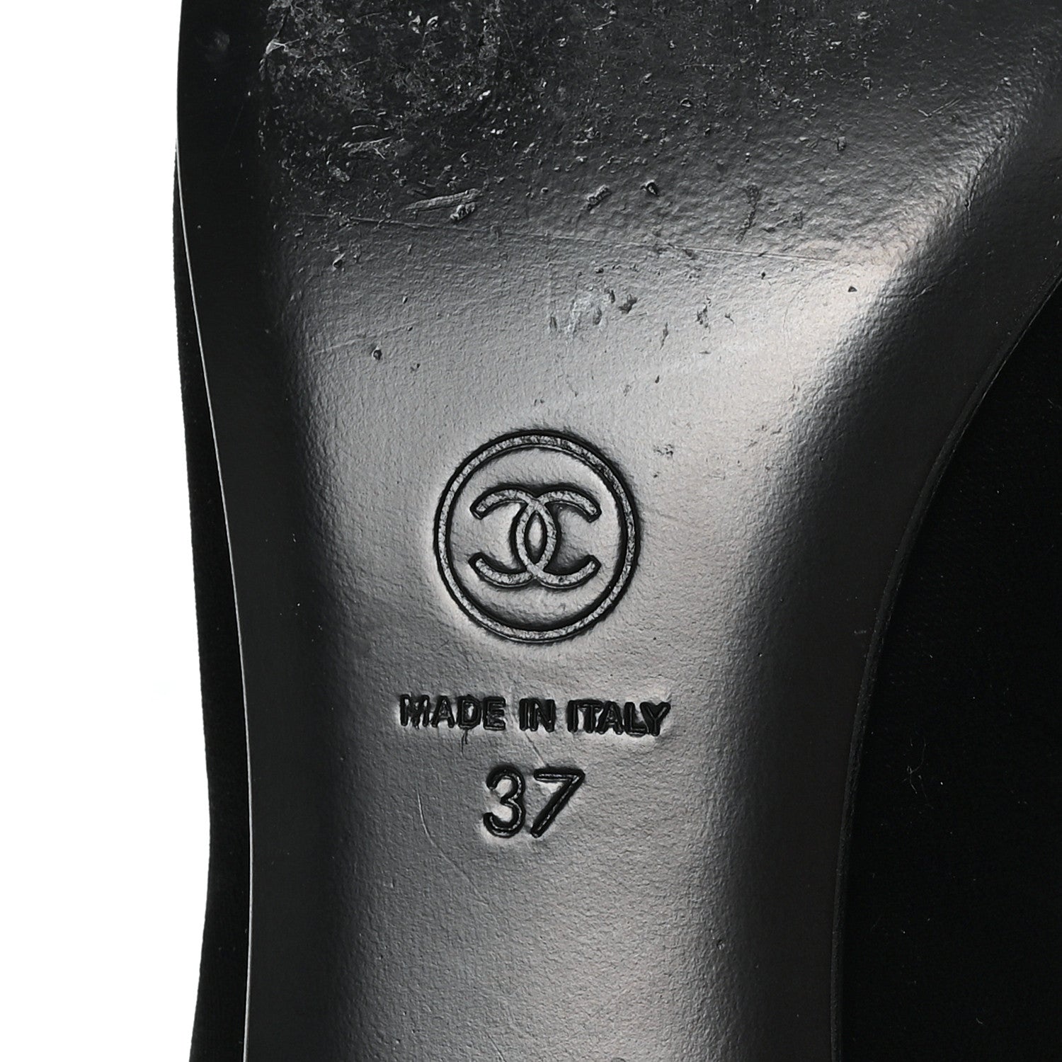Chanel Velvet Grosgrain Mary Jane Flats 37 Black 7 of 10