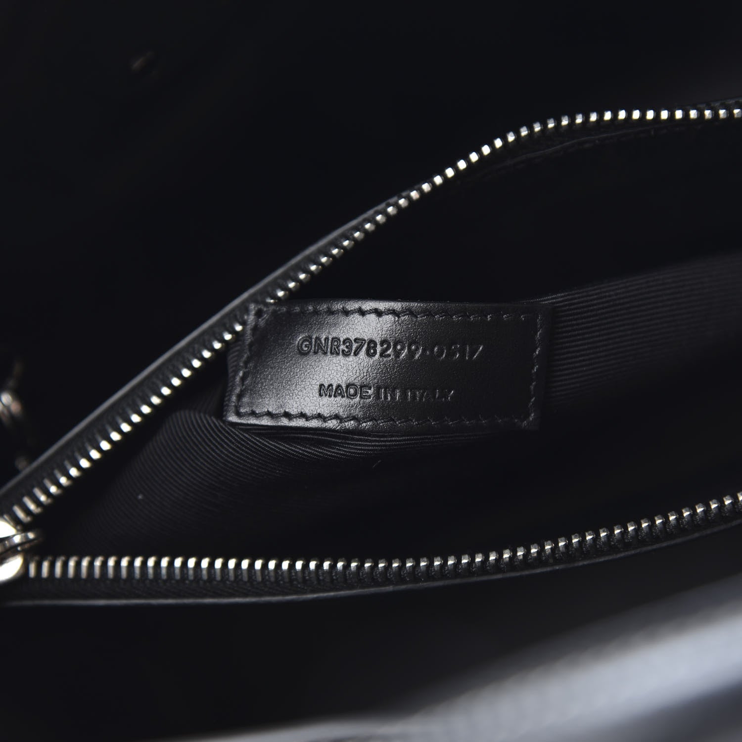 Saint Laurent Grained Calfskin Topstitch Small Sac De Jour Black Porcelain 7 of 11