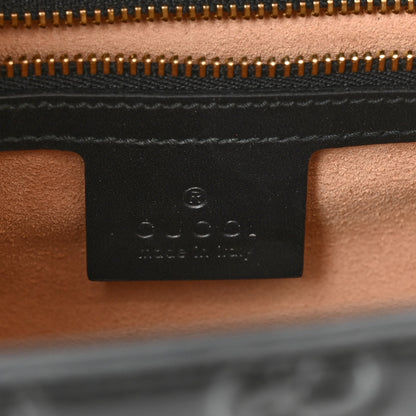 Gucci Guccissima Signature Small Padlock Top Handle Bag Black 6 of 11